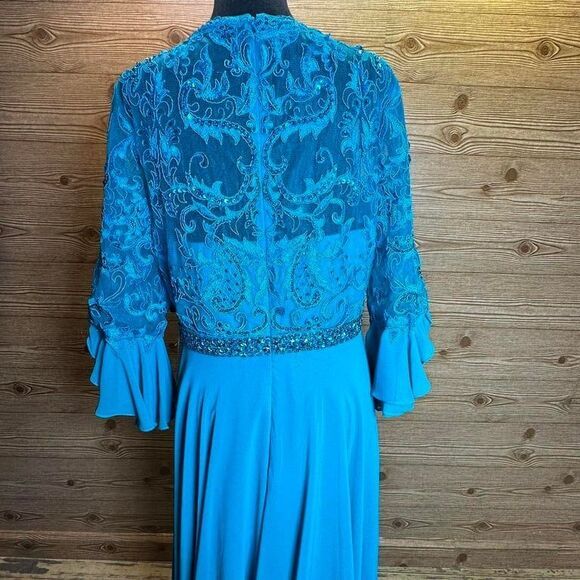 NWT FORYOUDRESS Blue Gown sz 14 - Picture 9 of 10